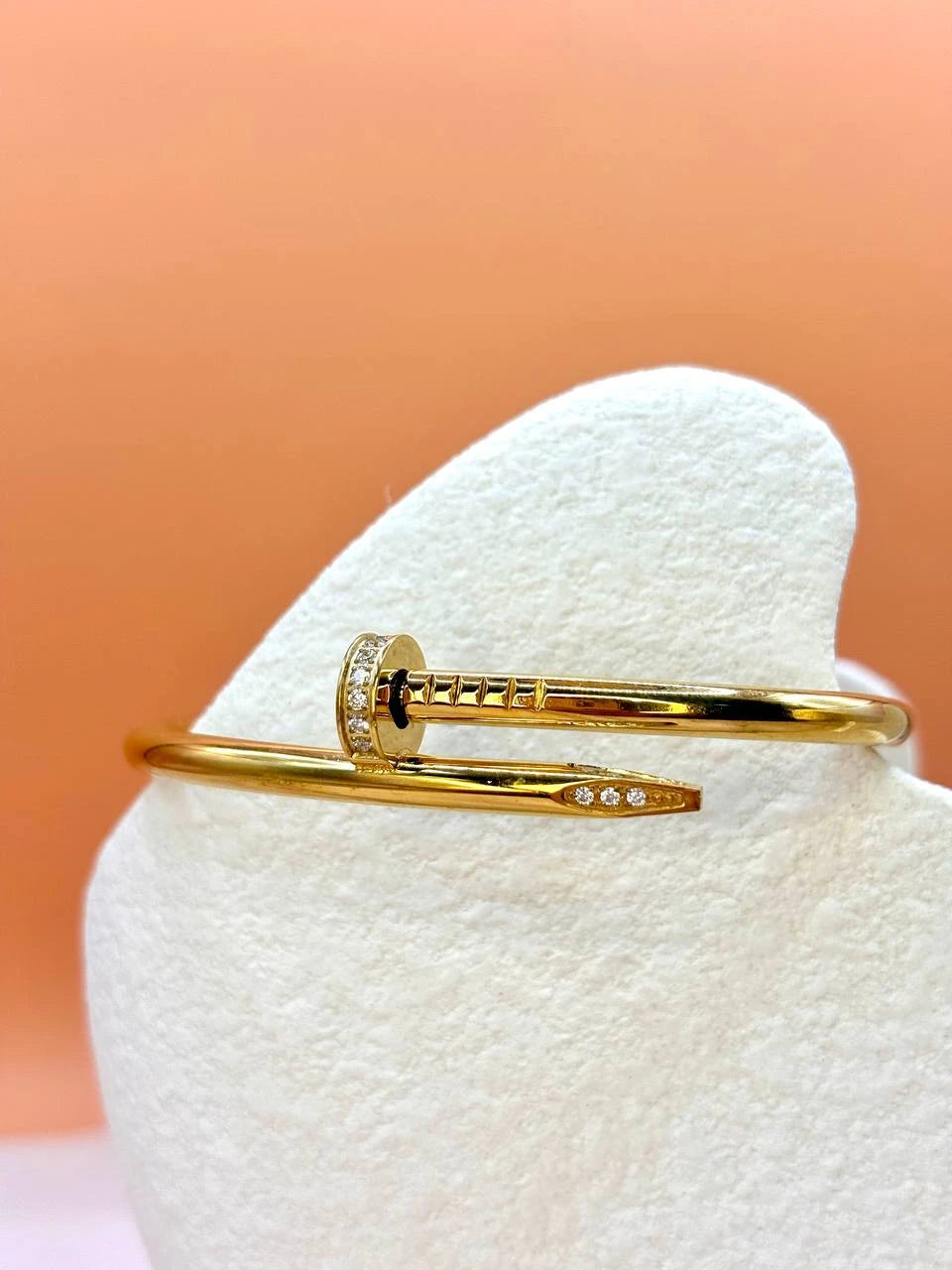 Diamond nail bangle