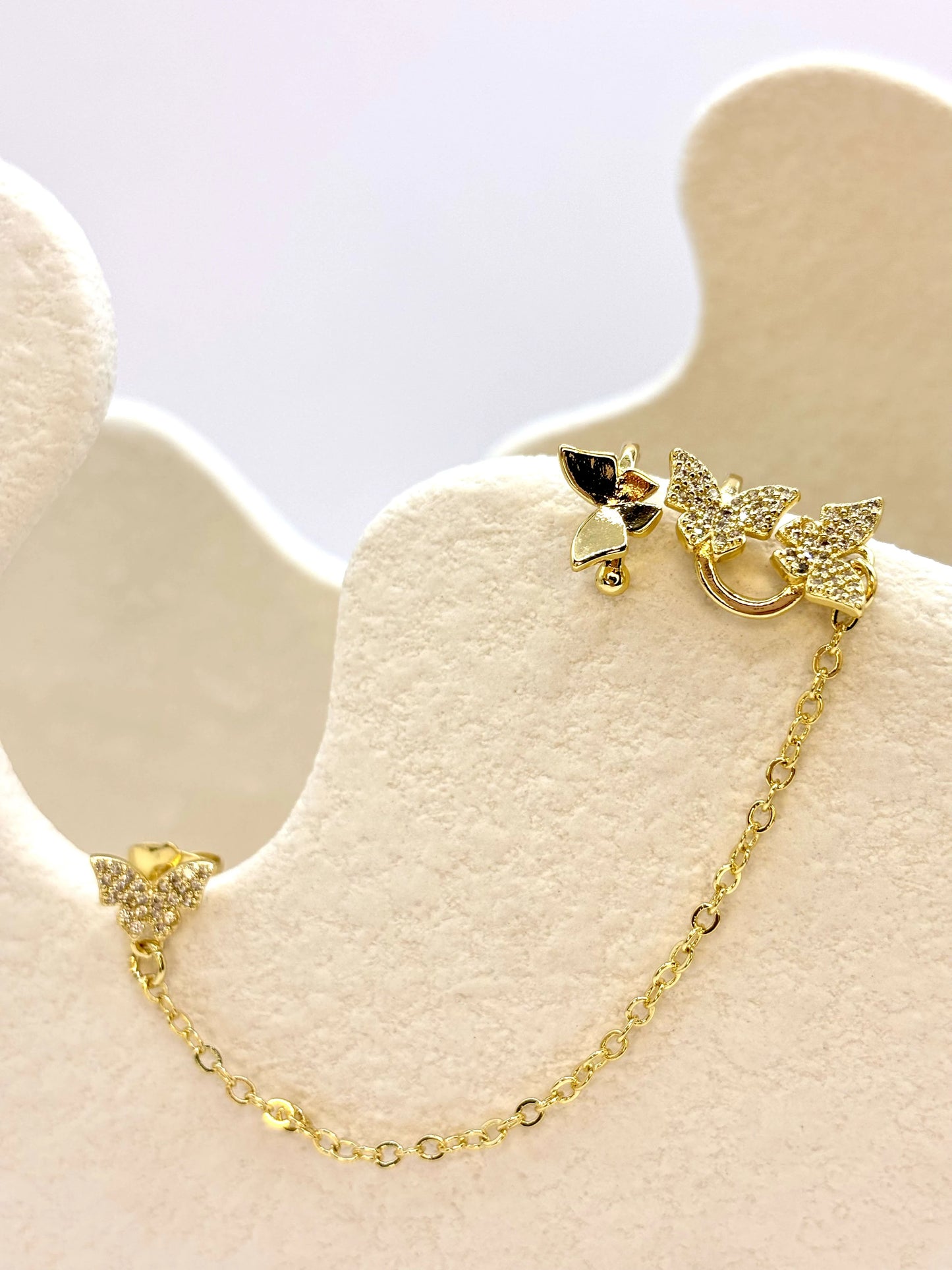 butterfly kiss ear cuffs