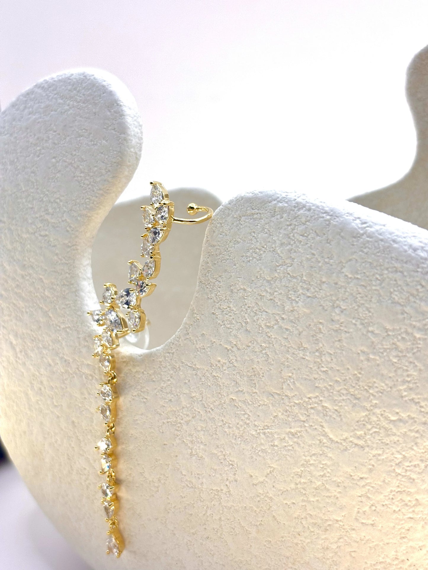 Dancing diamonds ear cuffs