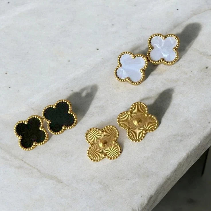 Black van cleef earrings
