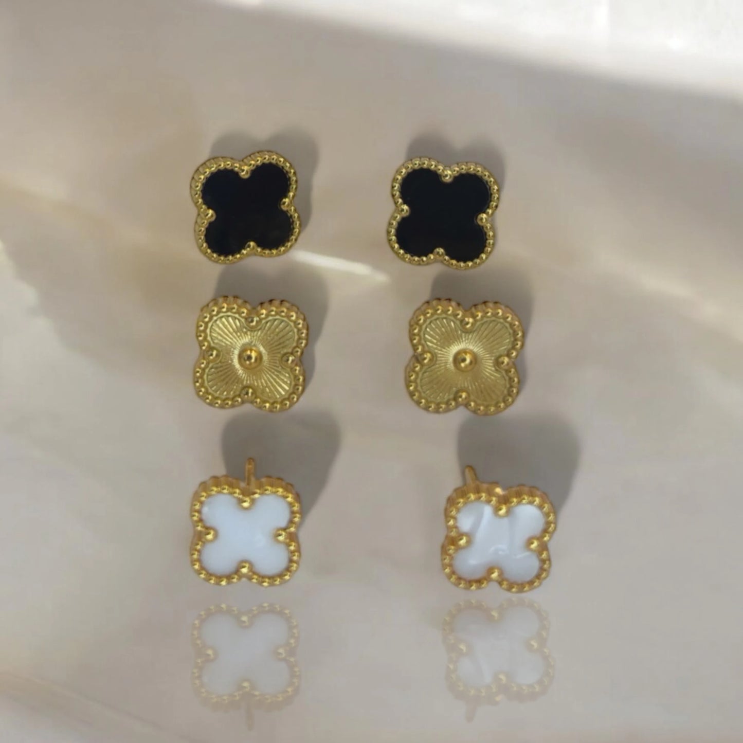 Gold van cleef earrings