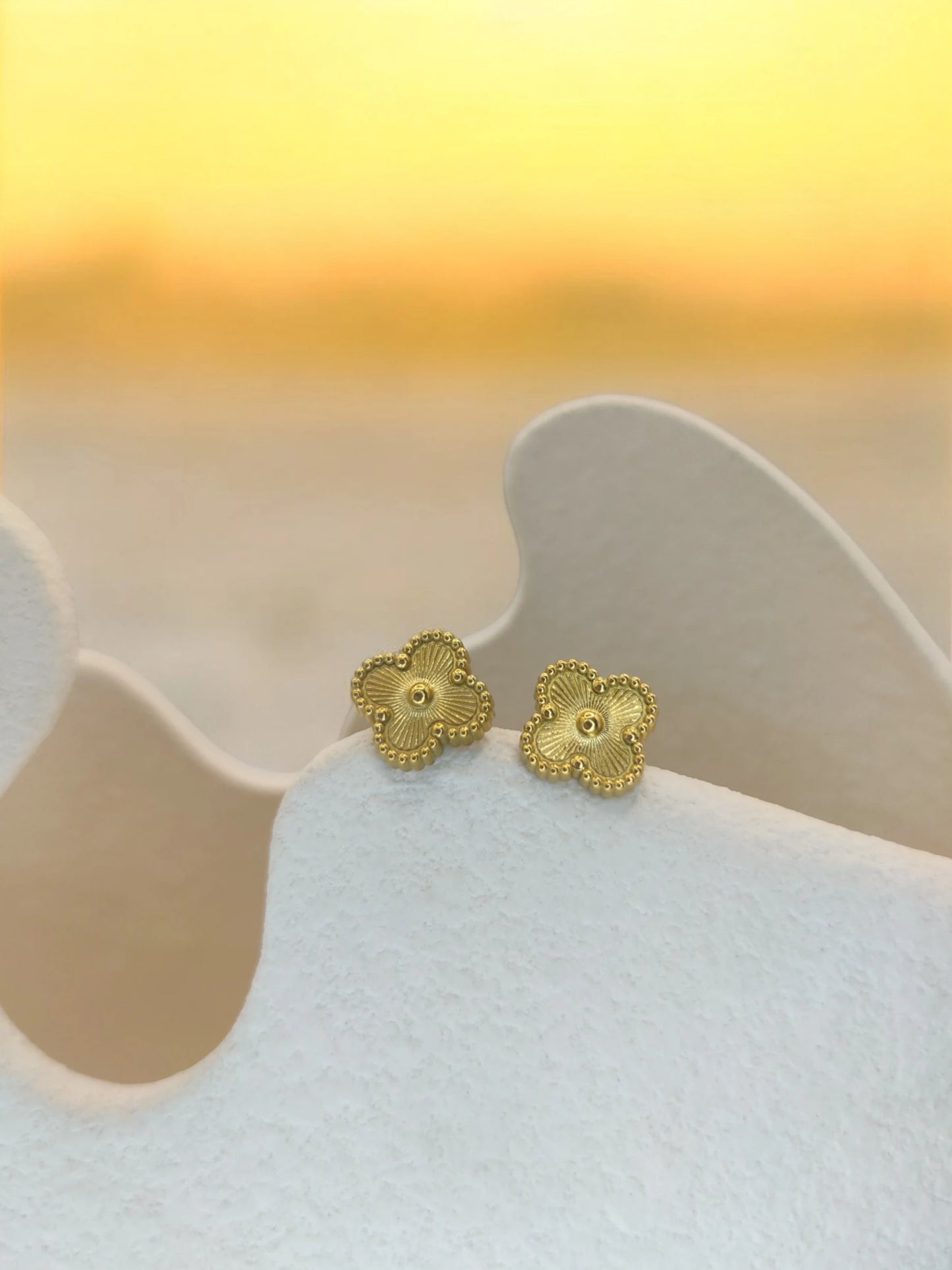 Gold van cleef earrings