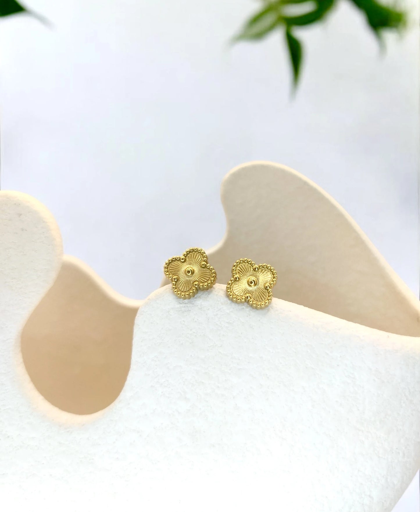 Gold van cleef earrings