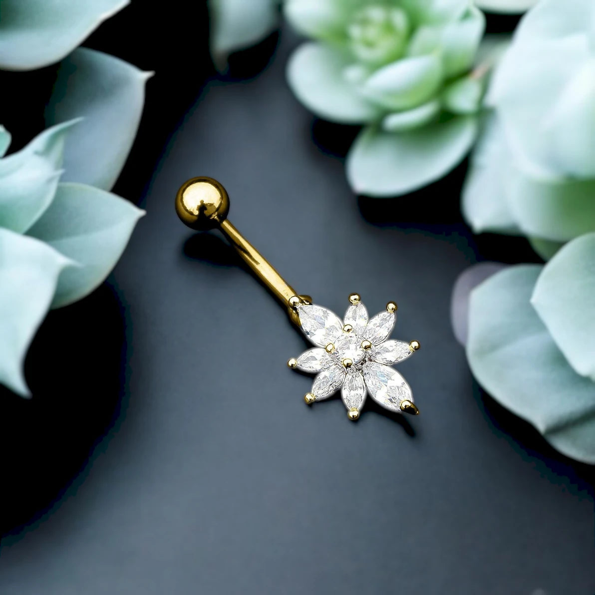 Flower Belly Piercing