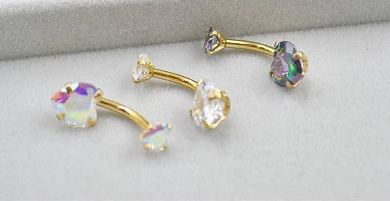 Gold Gym Belly Piercing ( Random choose )