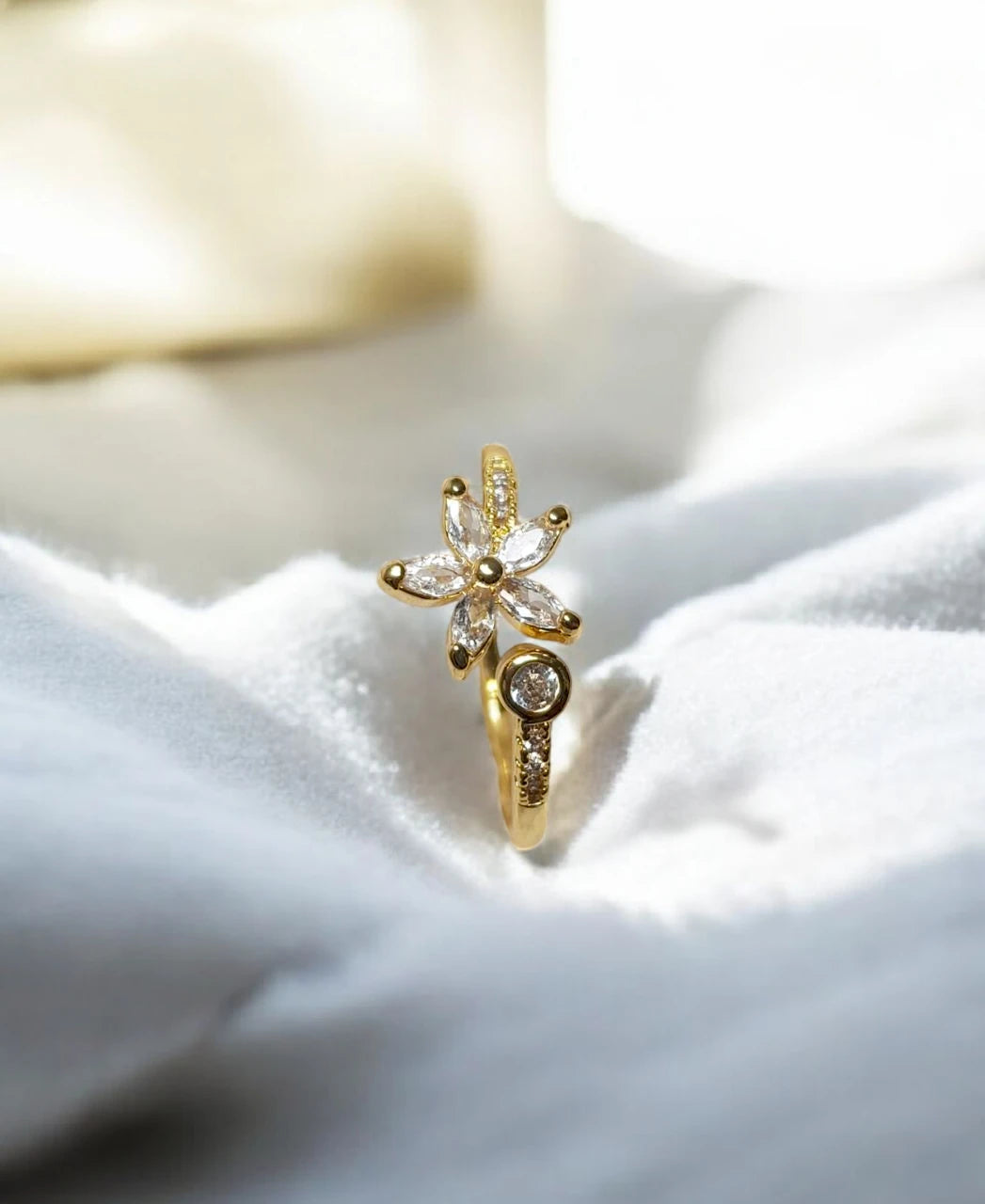Crystal Flower ring
