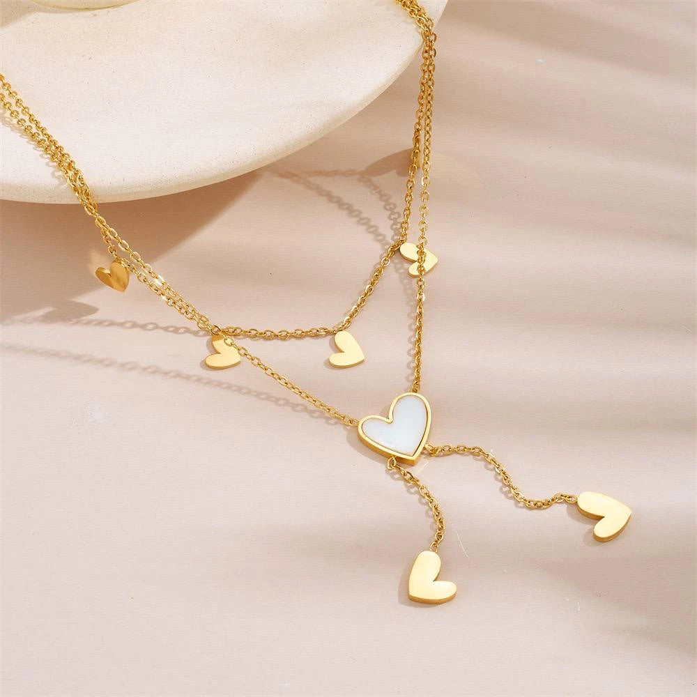 Heart to heart necklace