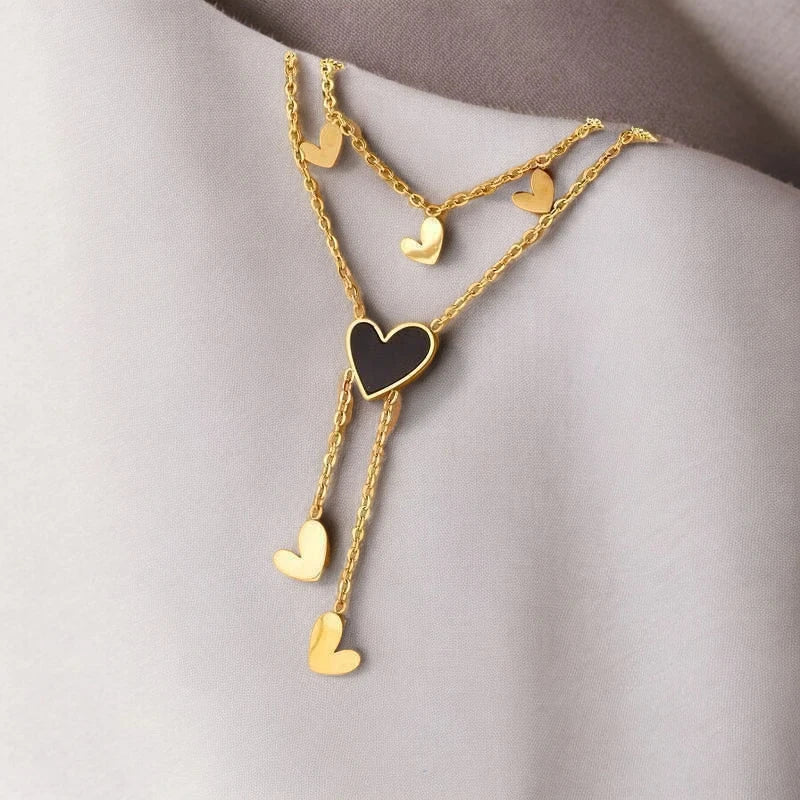 Heart to heart necklace