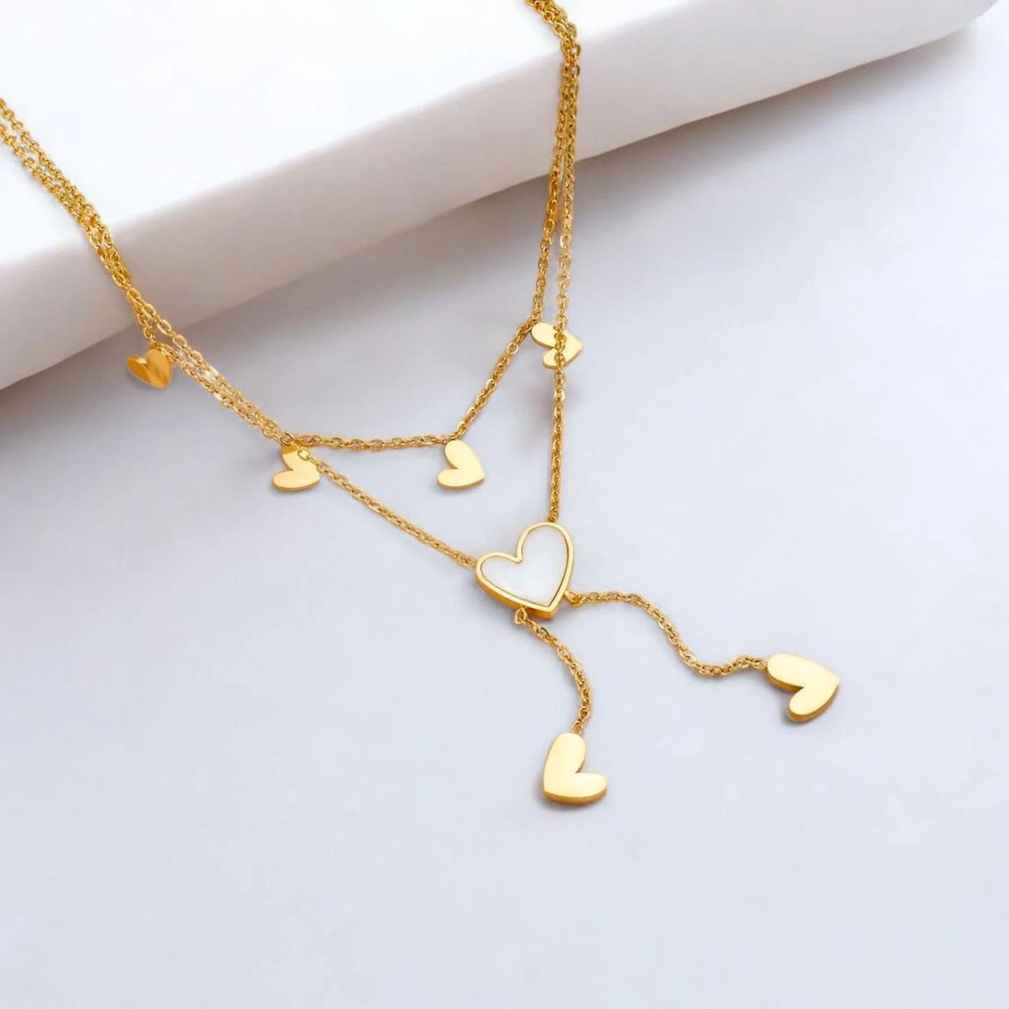 Heart to heart necklace