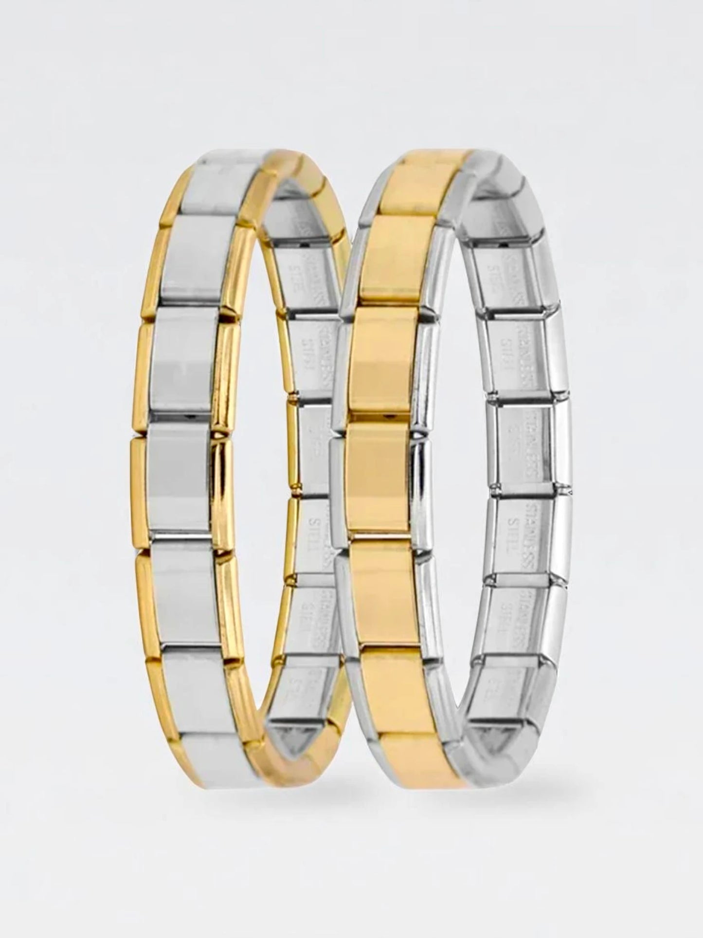 2 tone italian bracelet