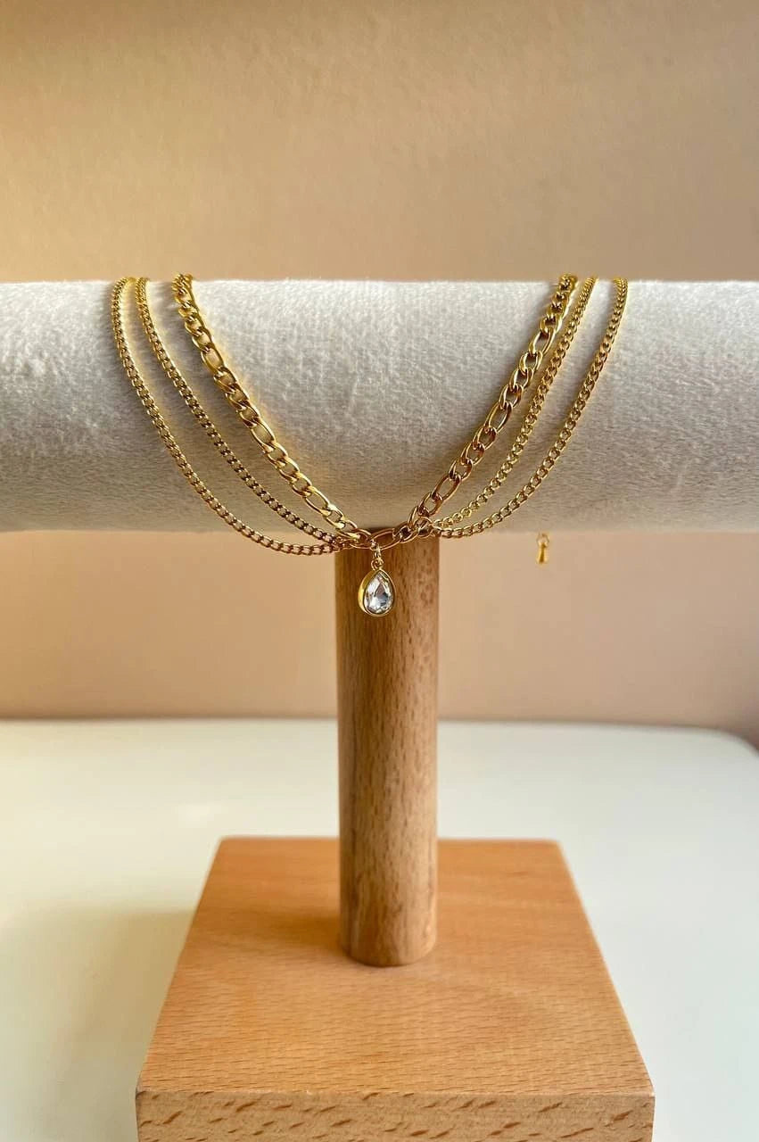 Teardrop anklet