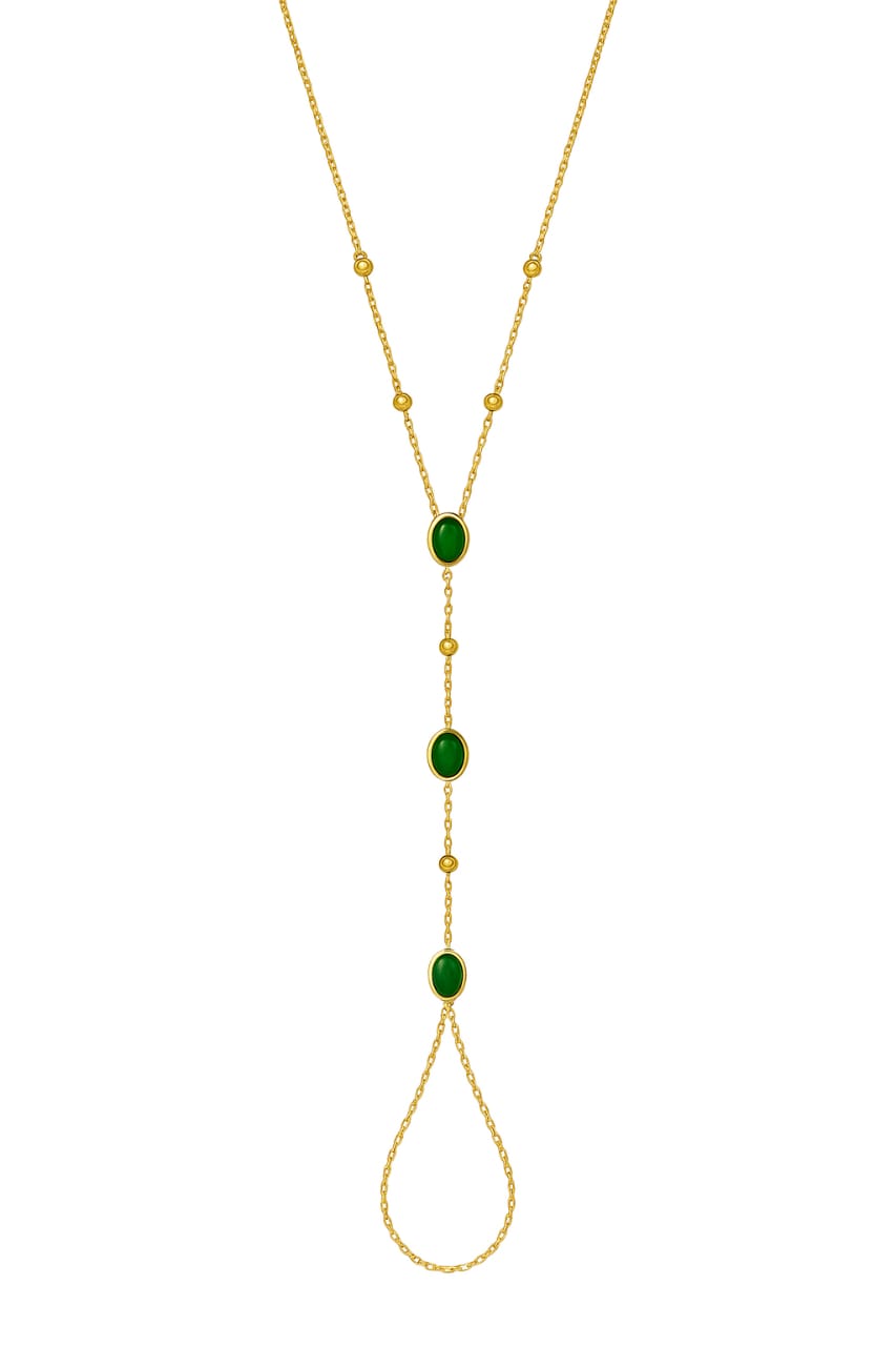 Trio green hand chain