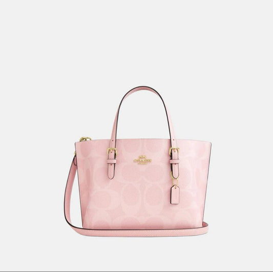 Pink Coach tote bag