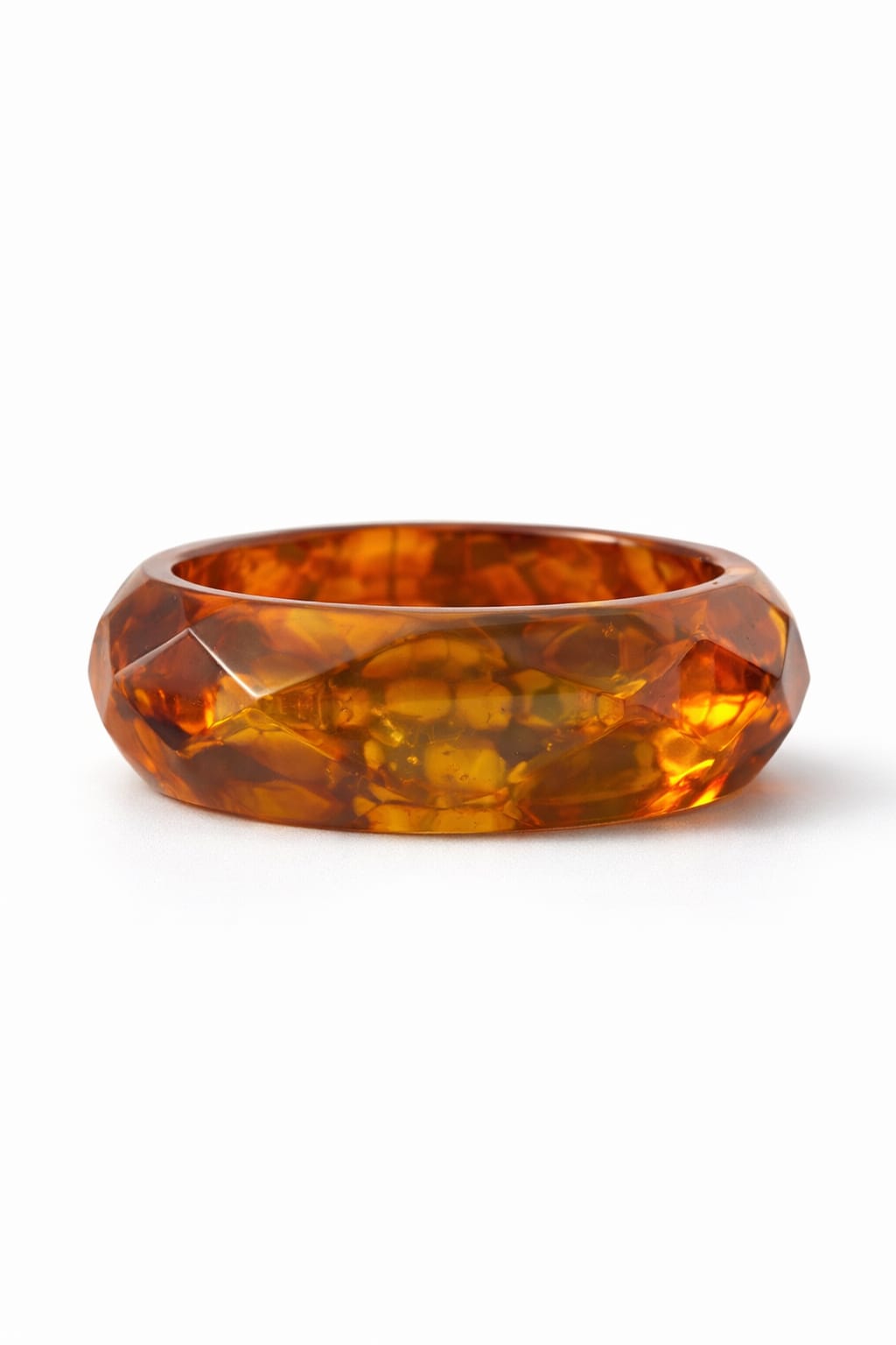 Amber chunky bangle