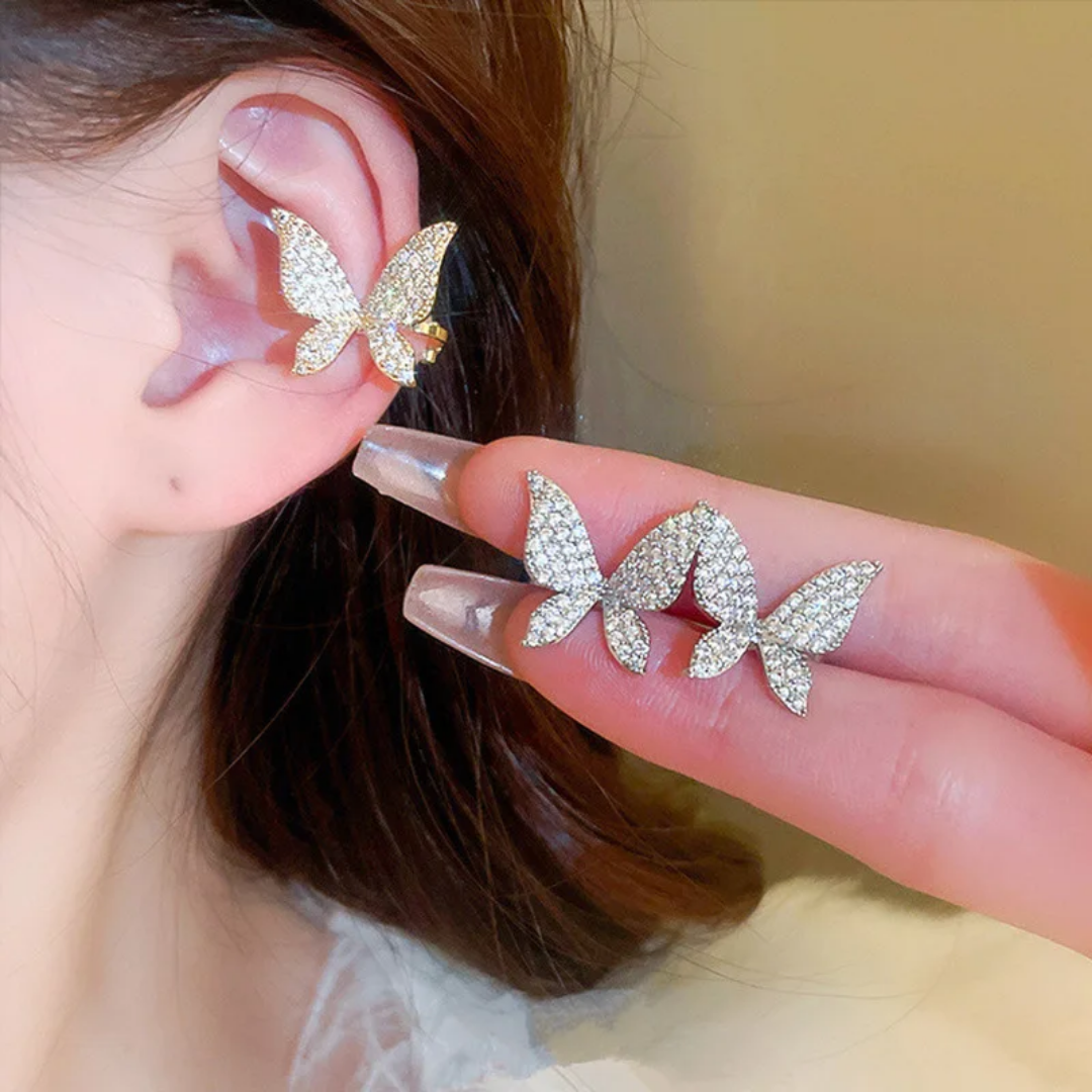 Shimmering wings fake piercing