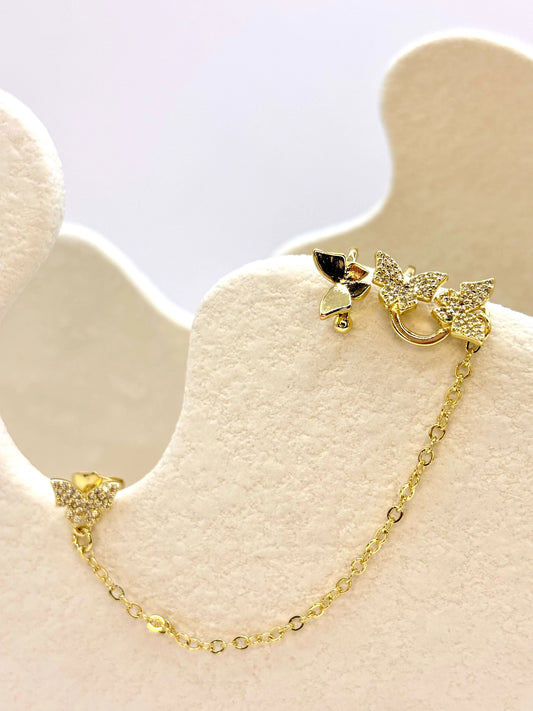 butterfly kiss ear cuffs