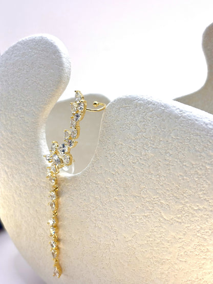 Dancing diamonds ear cuffs