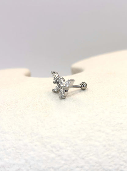 Silver grace ear piercing