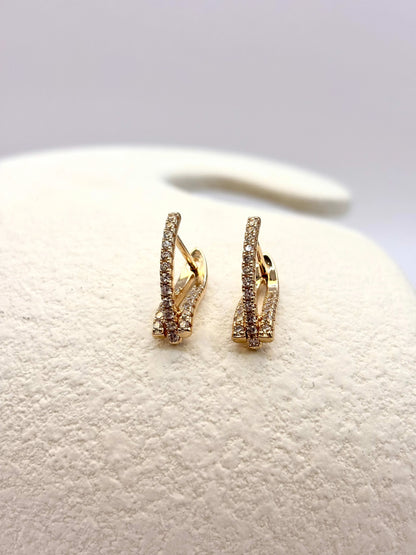 Angular elegance earrings