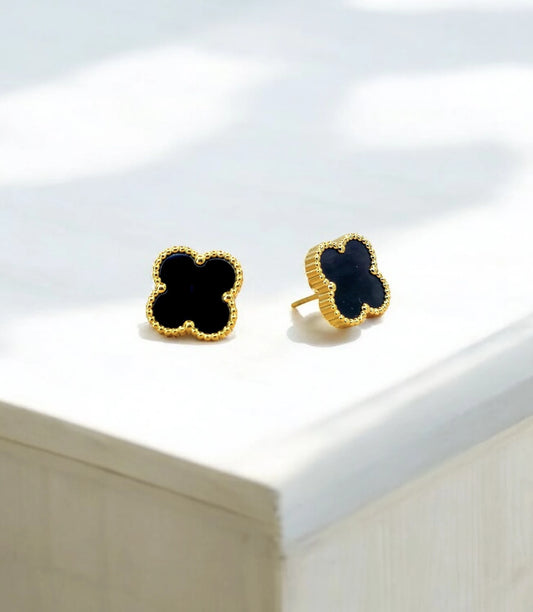 Black van cleef earrings
