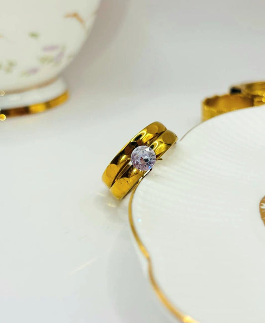 Twinkle duo set rings