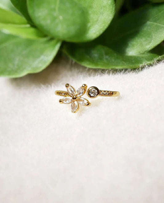 Crystal Flower ring