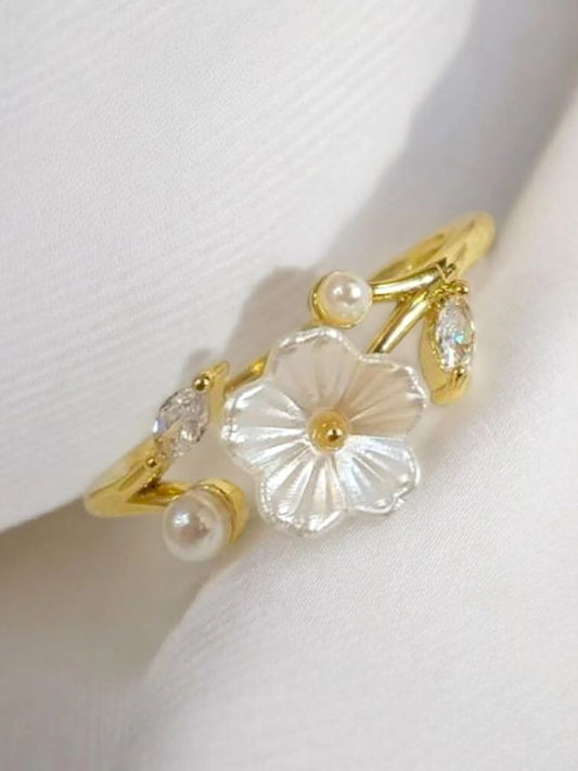 Pearl Flower ring