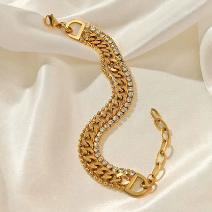 Bold gold bracelet