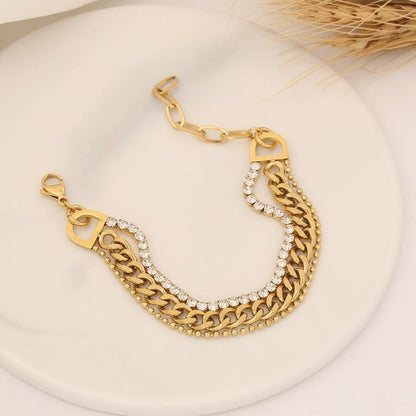 Bold gold bracelet