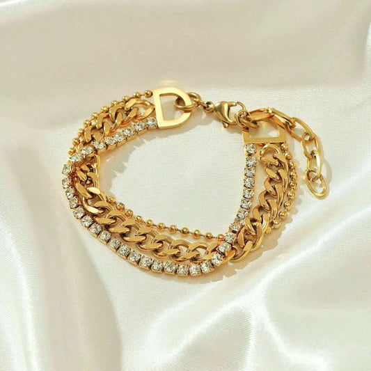 Bold gold bracelet
