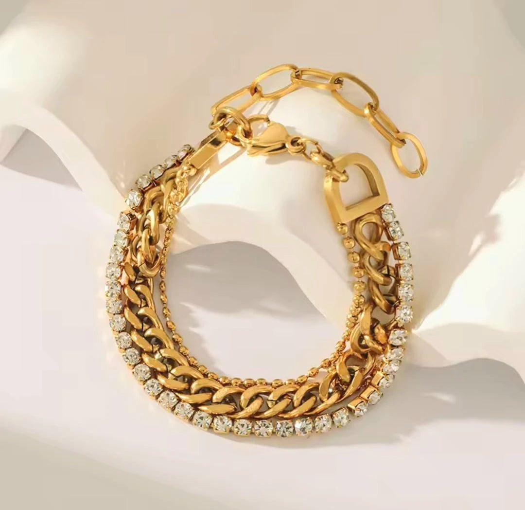 Bold gold bracelet