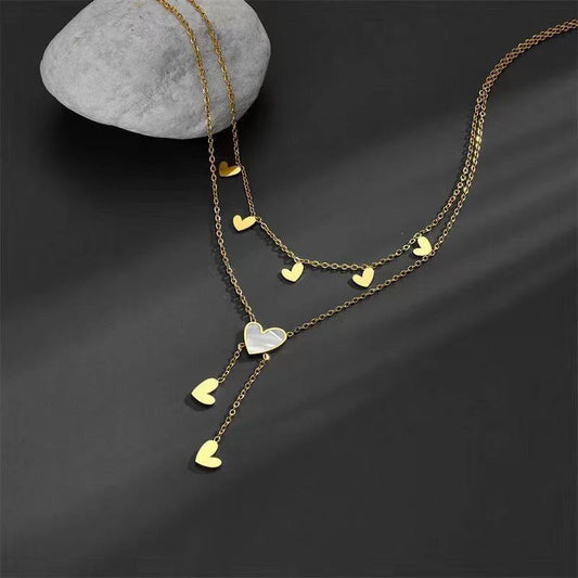 Heart to heart necklace