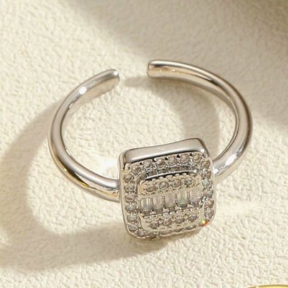 Square sparkle ring