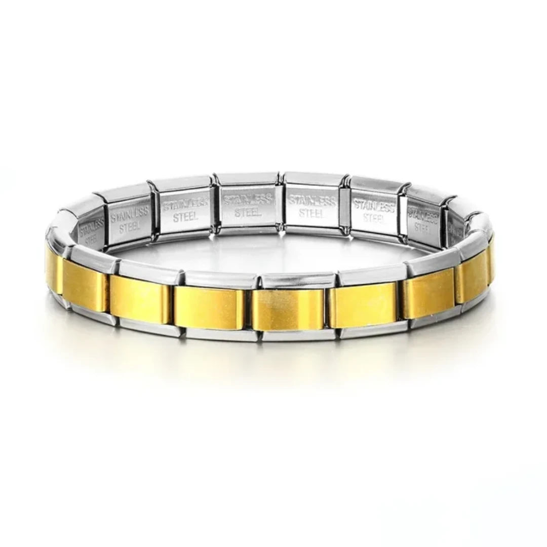 2 tone italian bracelet