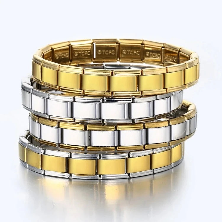 2 tone italian bracelet