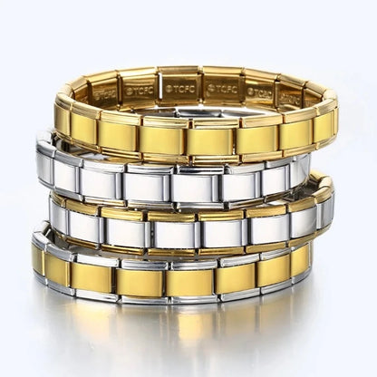 2 tone italian bracelet