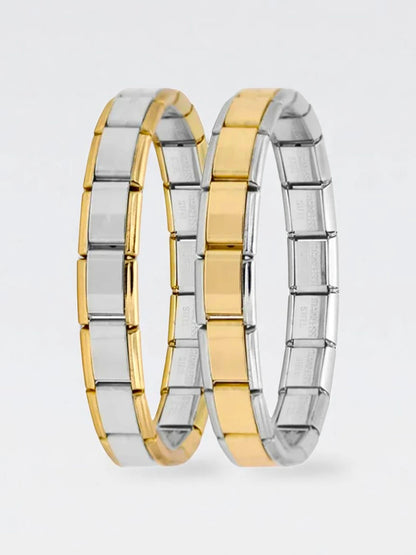 2 tone italian bracelet