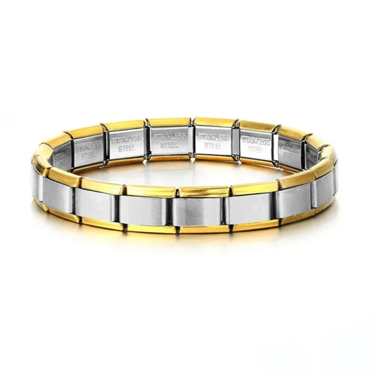 2 tone italian bracelet