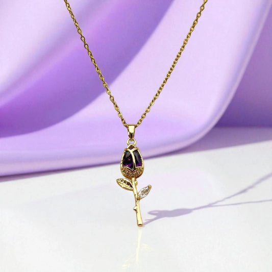 Twilight rose necklace