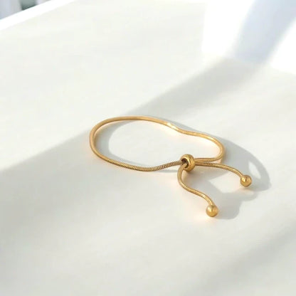 Gold slider bracelet