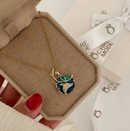 Dream land deer necklace