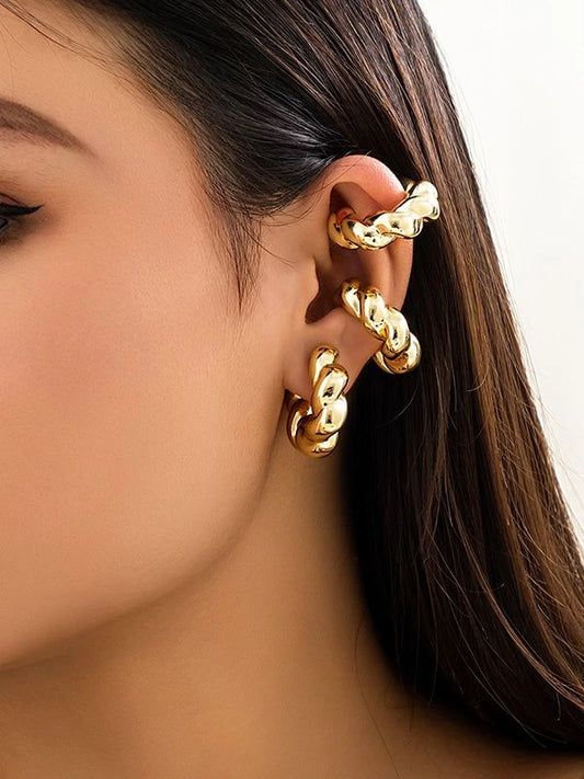 Twisted ear cuffs