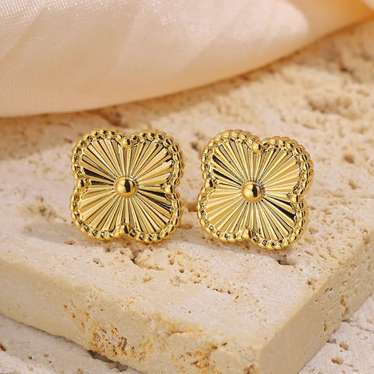 Gold van cleef earrings
