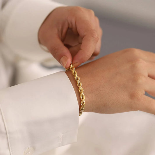 Rope-chain bracelet