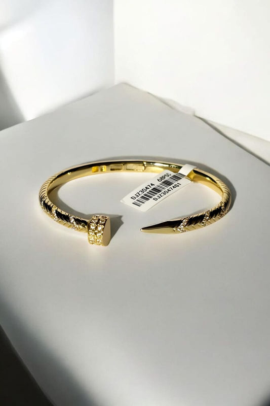 Gold spike cuff _ 18k gold plated