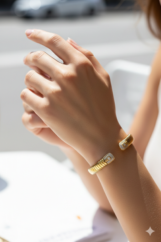 Aurelian cuff _18k gold plated