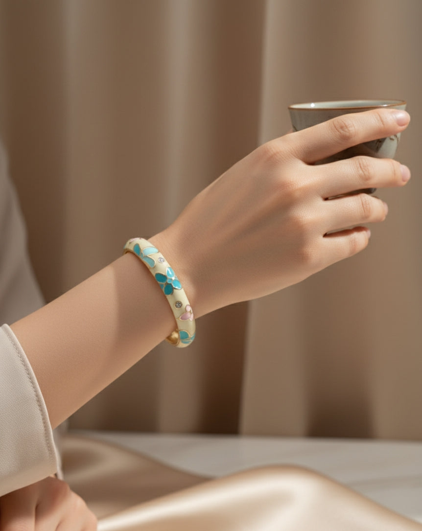 Opal chunky bangle