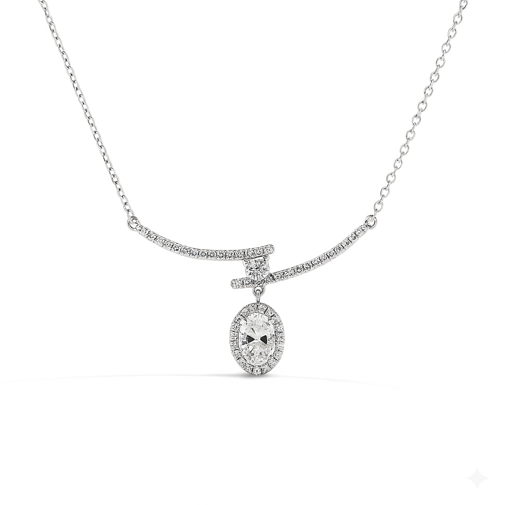 Pave necklace