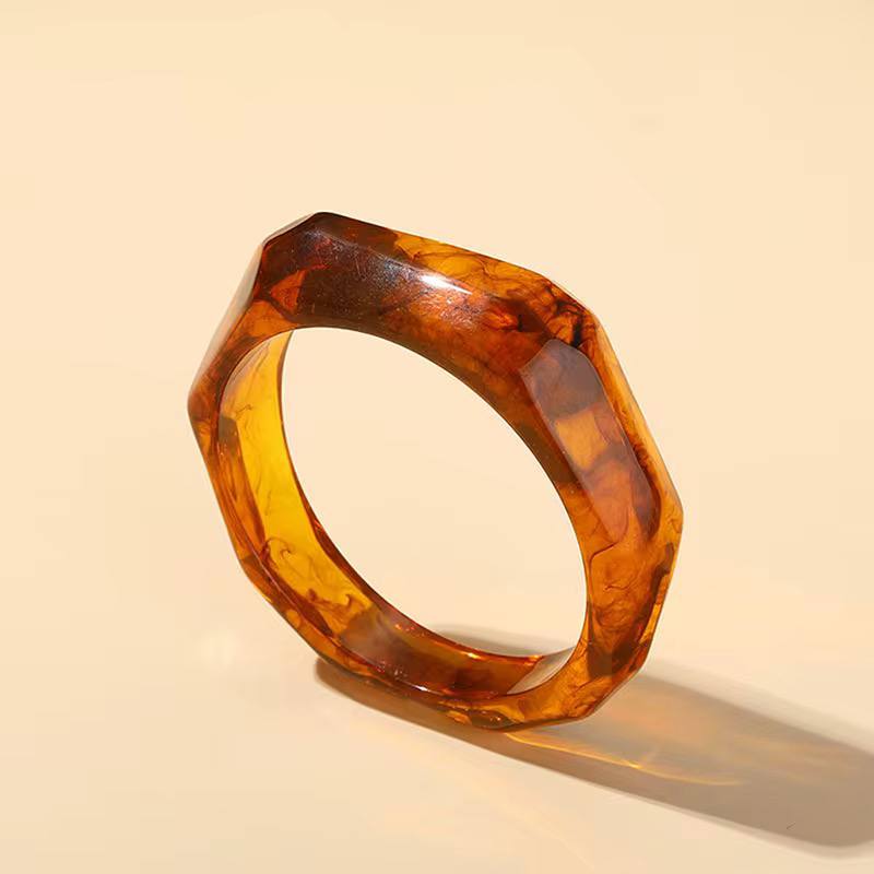 Marbled chunky bangles