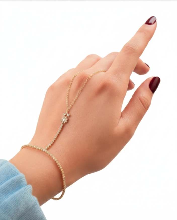 Rosette hand chain